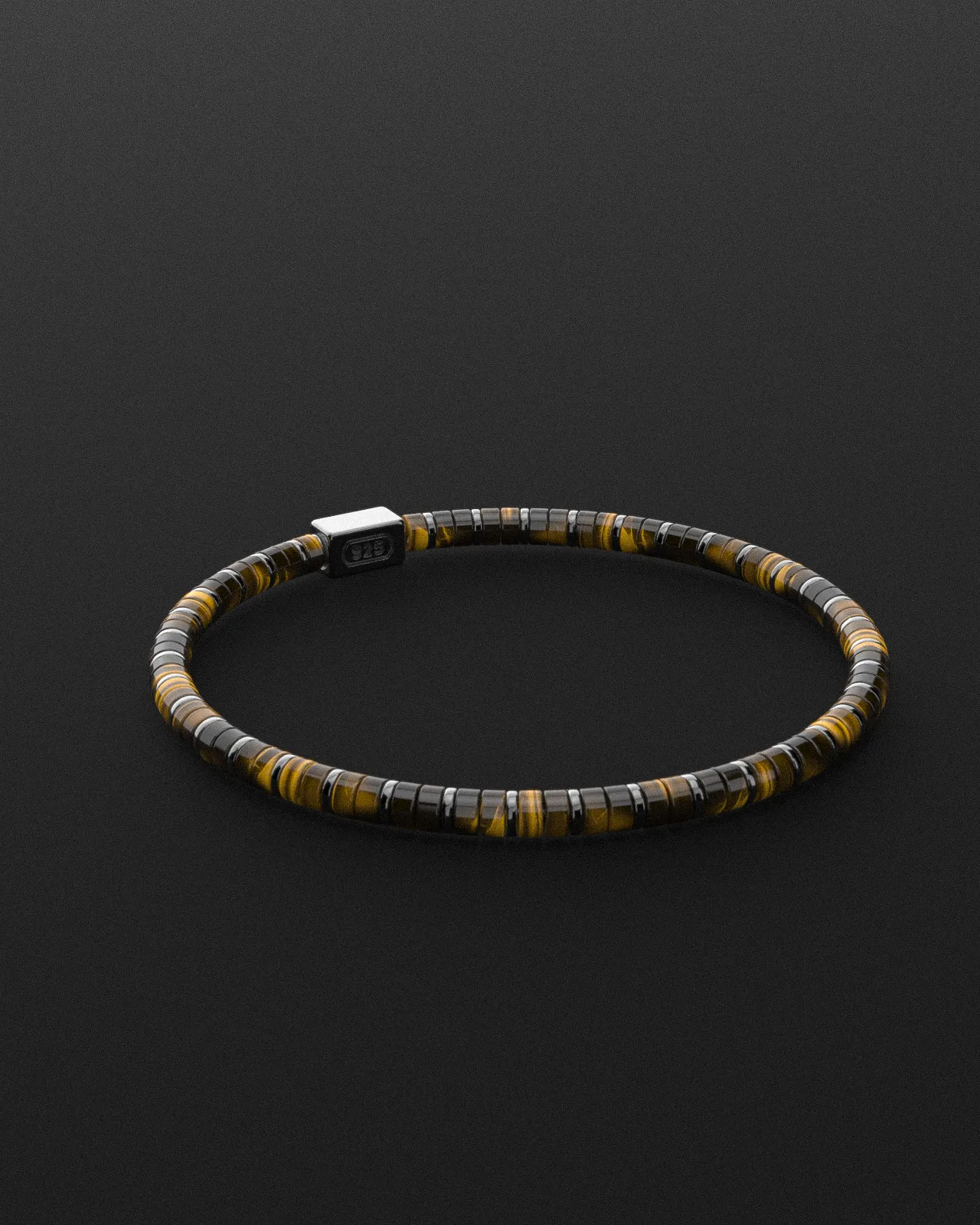Tiger Eye Bracelet 4mm | Spacer #2