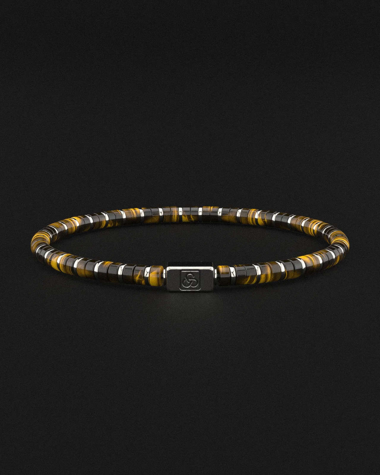 Tiger Eye Bracelet 4mm | Spacer #2