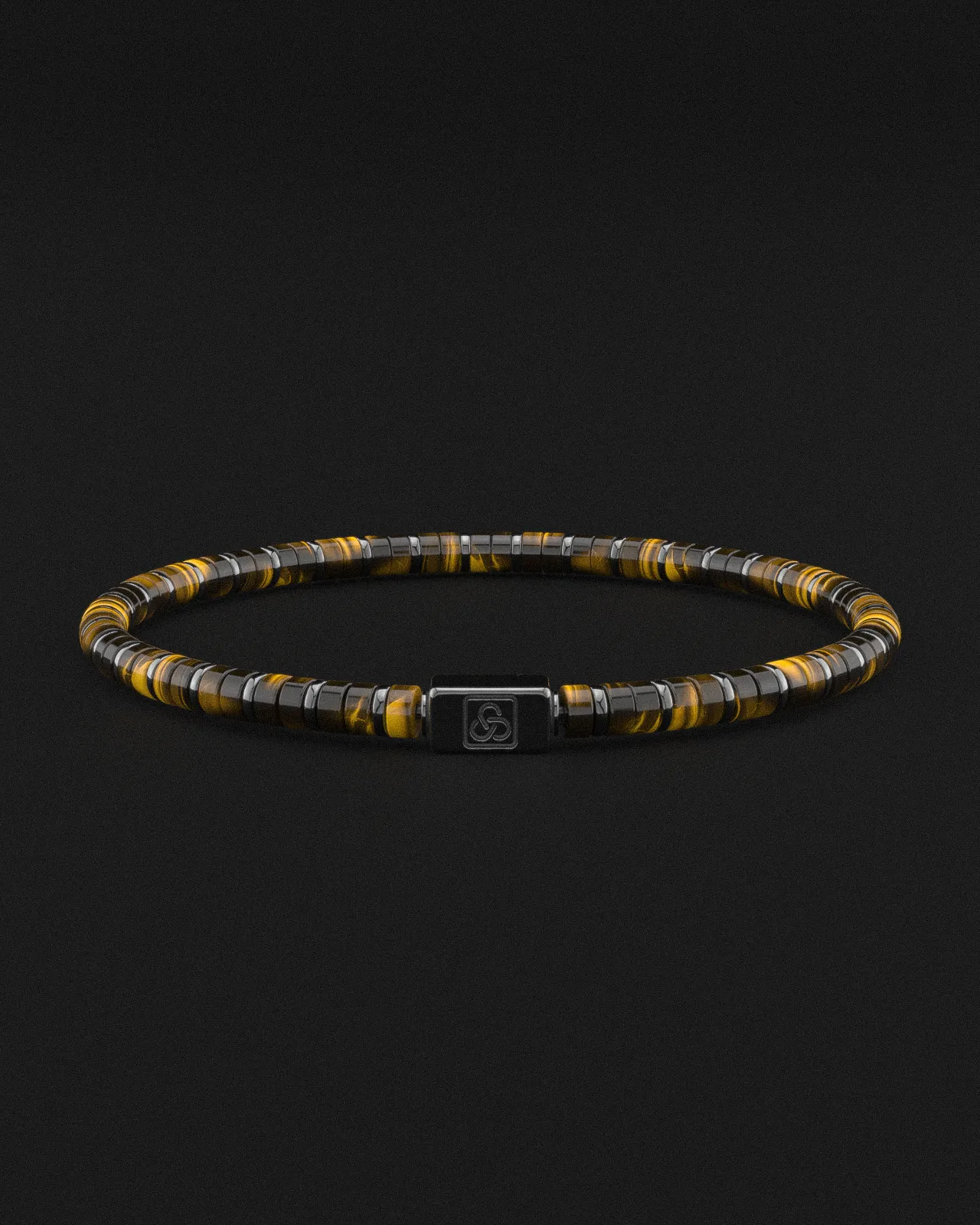 Tiger Eye Bracelet 4mm | Spacer #2