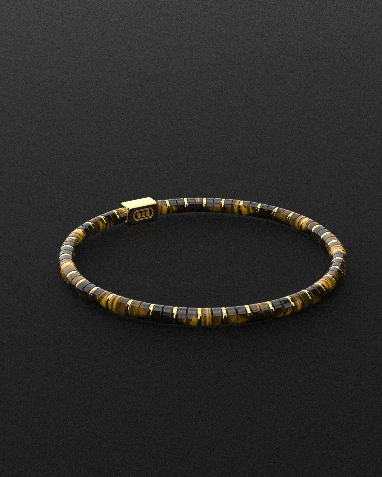 Tiger Eye Bracelet 4mm | Spacer #2