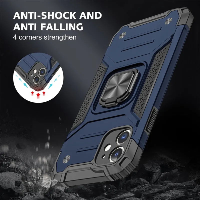 Universal Magnetic Metal Finger Ring Holder Case