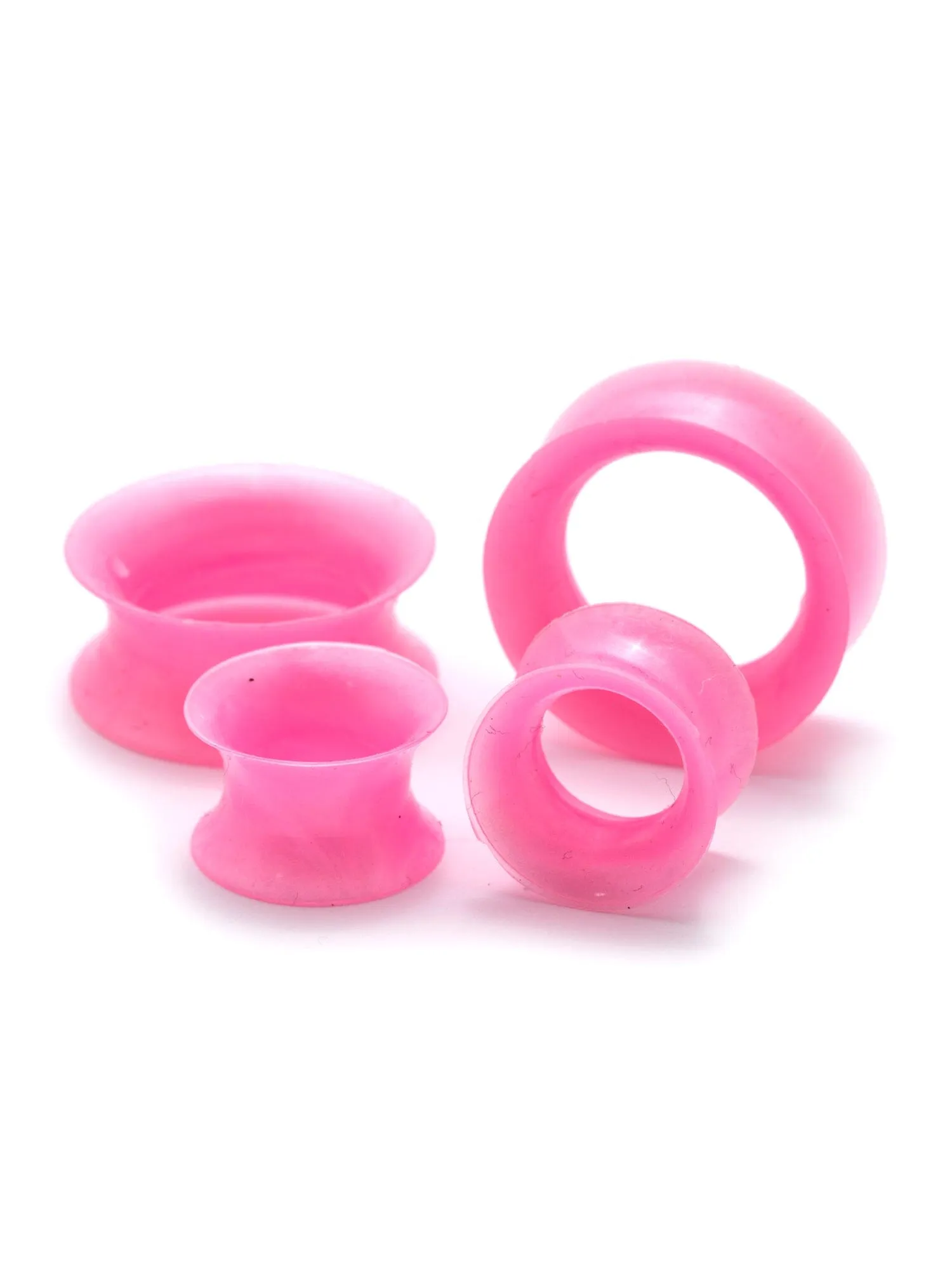 UV Pink Pearl Silicone Ear Skins