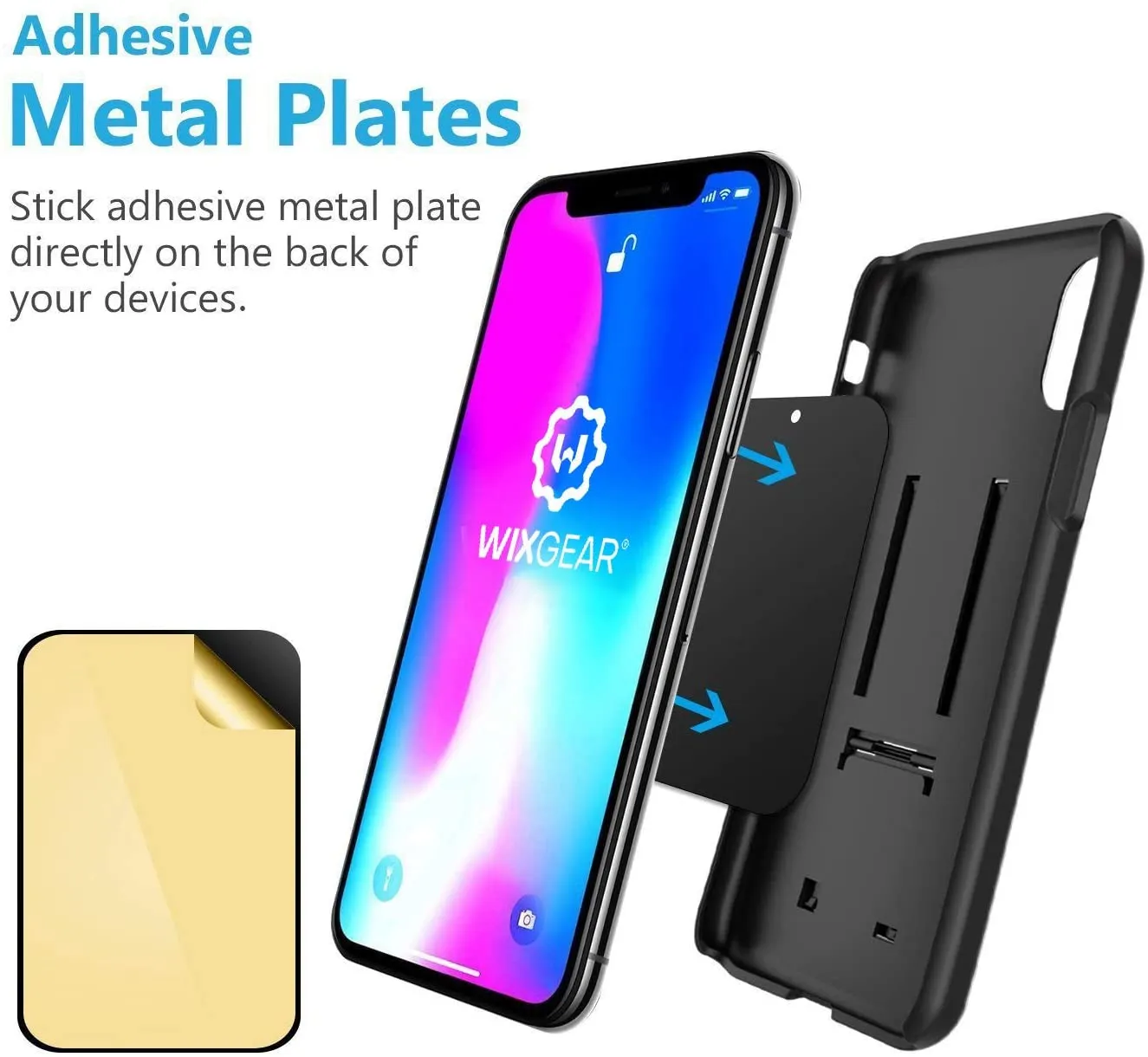 WixGear Universal Air Vent Magnetic Phone Car Mount Holder New SQUARE design