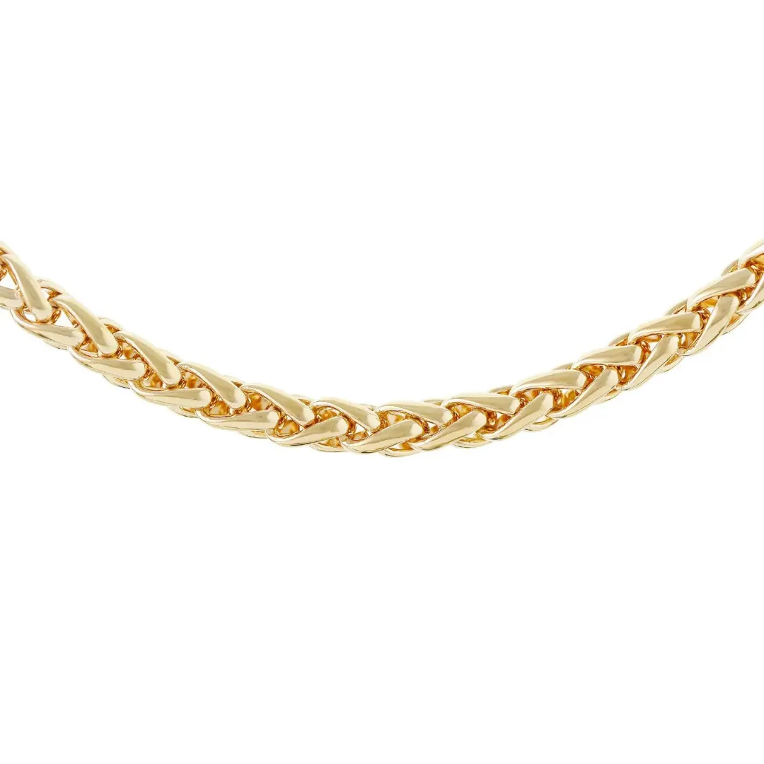 Yellow Gold Handmade Traditional Spiga Bracelet