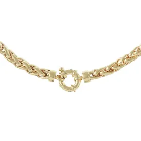 Yellow Gold Handmade Traditional Spiga Bracelet