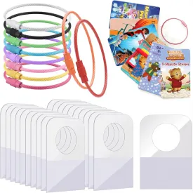 Yoto Card Holder & Organizer, 200 Pcs Self-Adhesive Hang Tabs with 10 Pcs Ring Loops, Kids Travel Carrier of Yoto Card Accessories for Yoto Player Cards